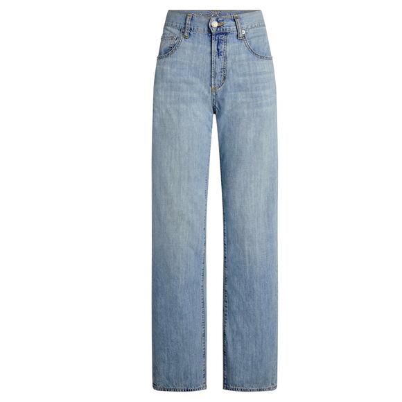 NWT $319 DAILY BLUE by ADRIANO GOLDSCHMIED MOOD relaxed straight jeans 27 - Picture 3 of 11